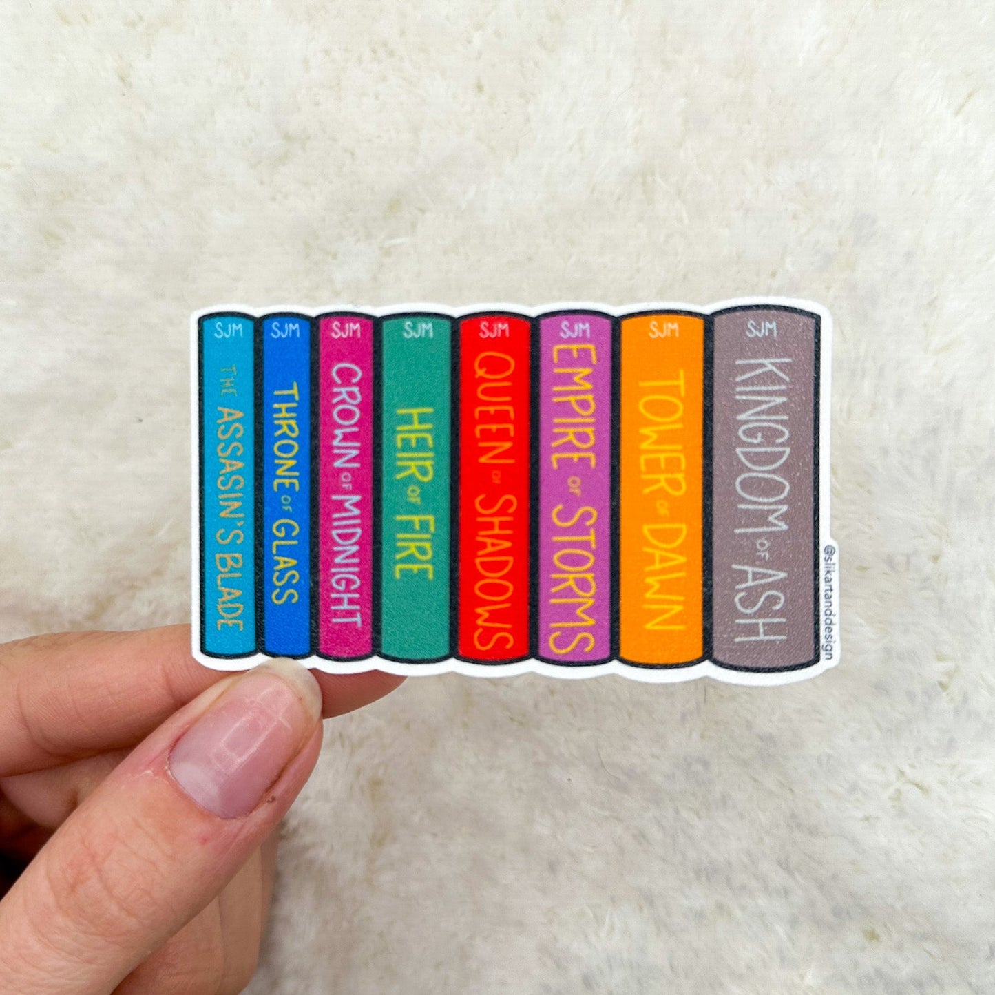 Glass Books Sticker
