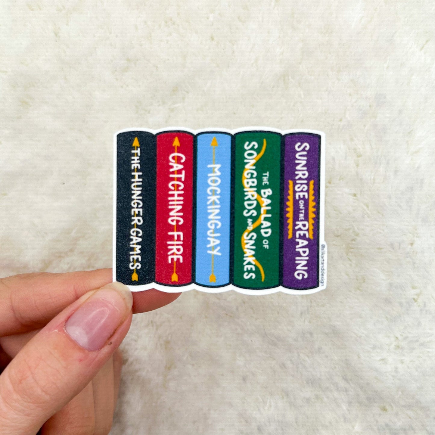 Hunger Books Sticker