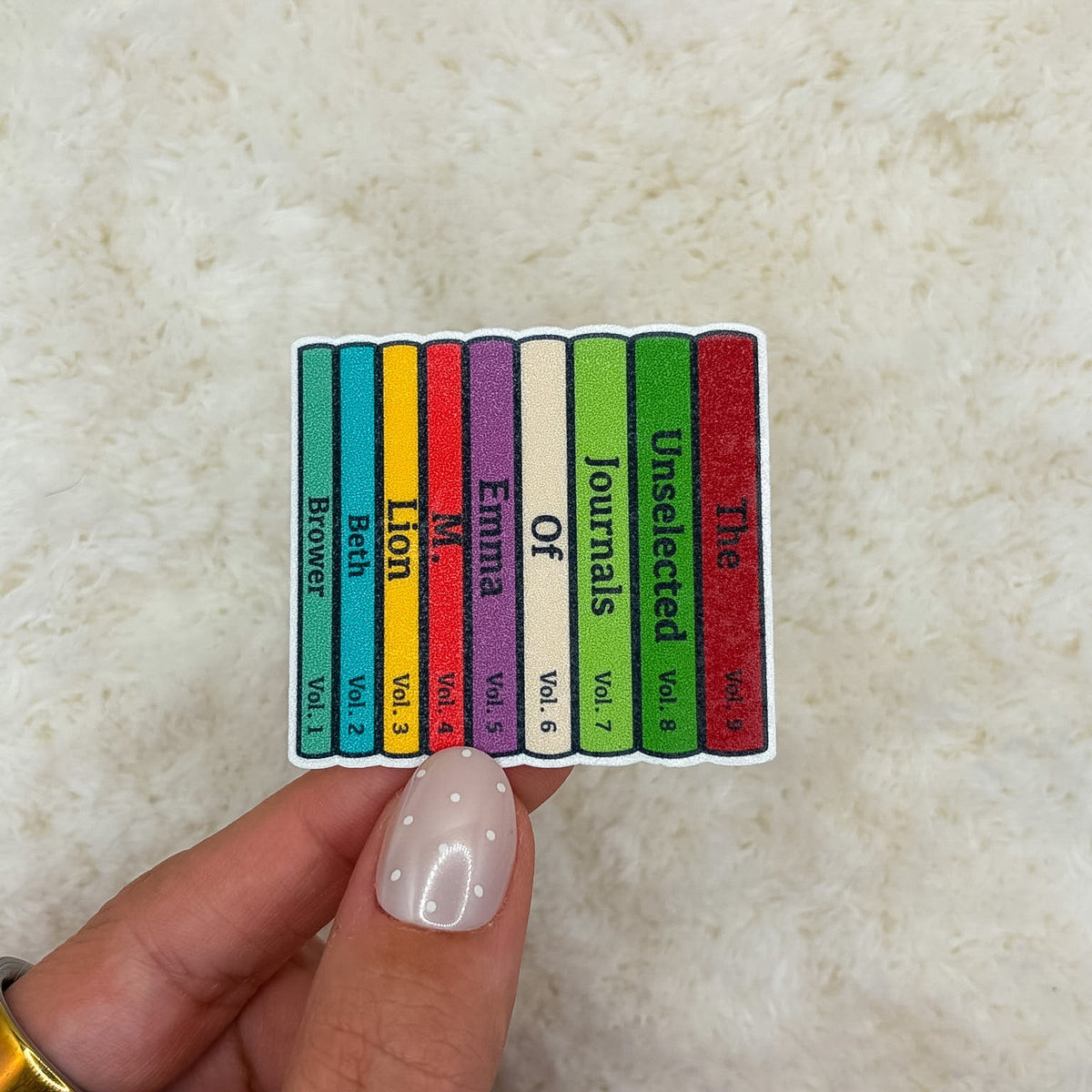 Emma Lion Books UPDATED Sticker