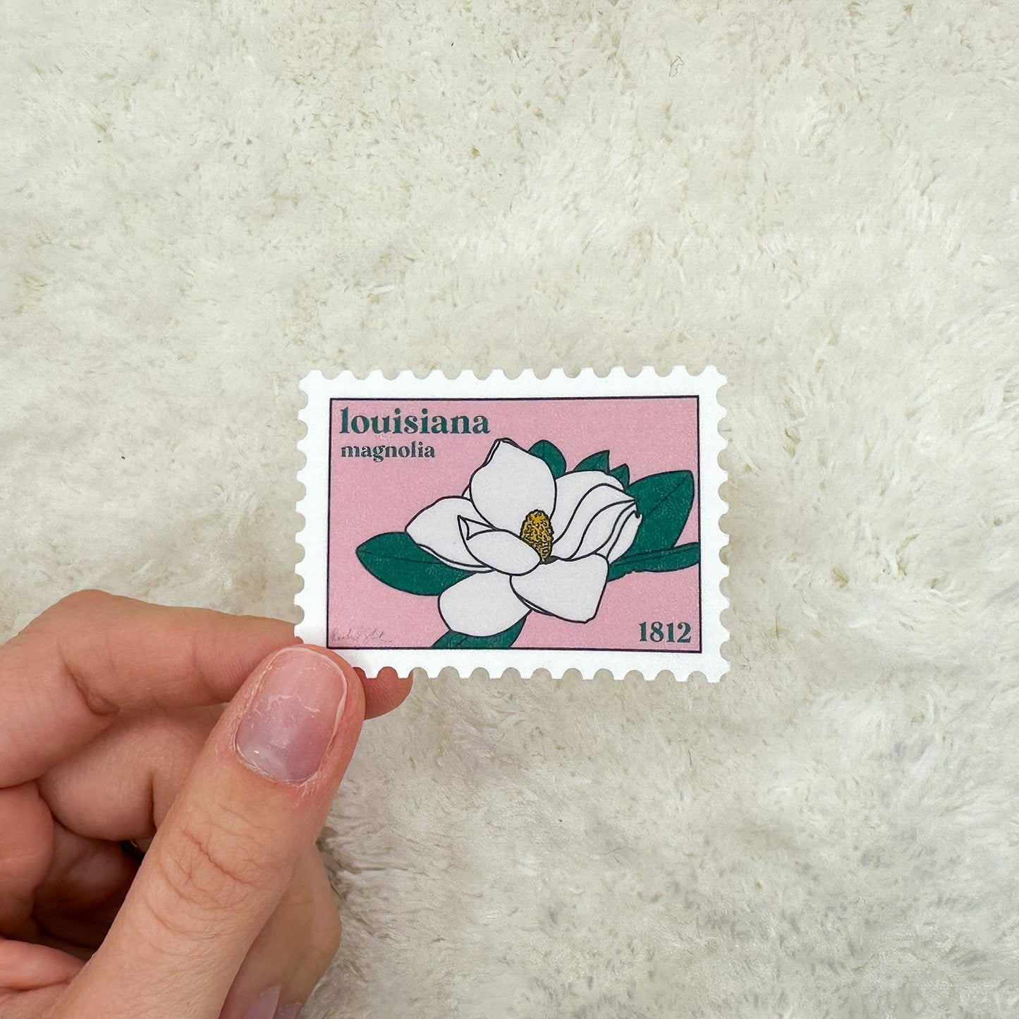 Louisiana Stamp Sticker
