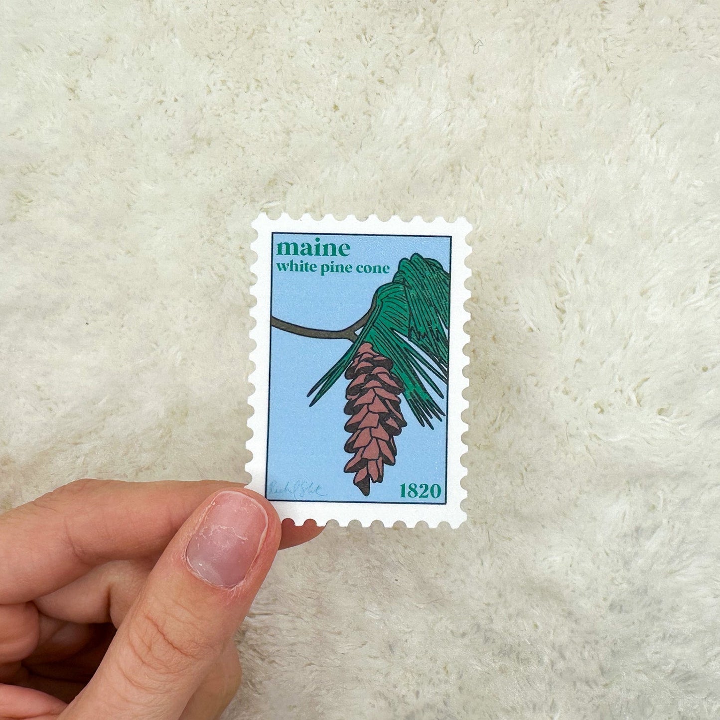 Maine Stamp Sticker