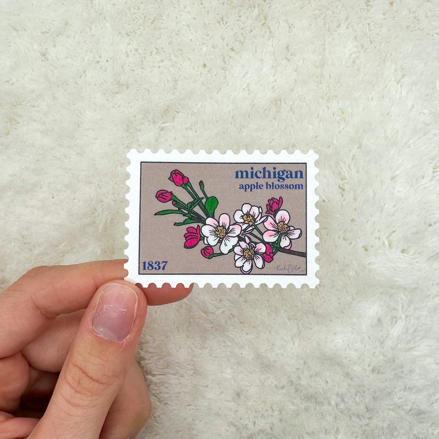 Michigan Stamp Sticker