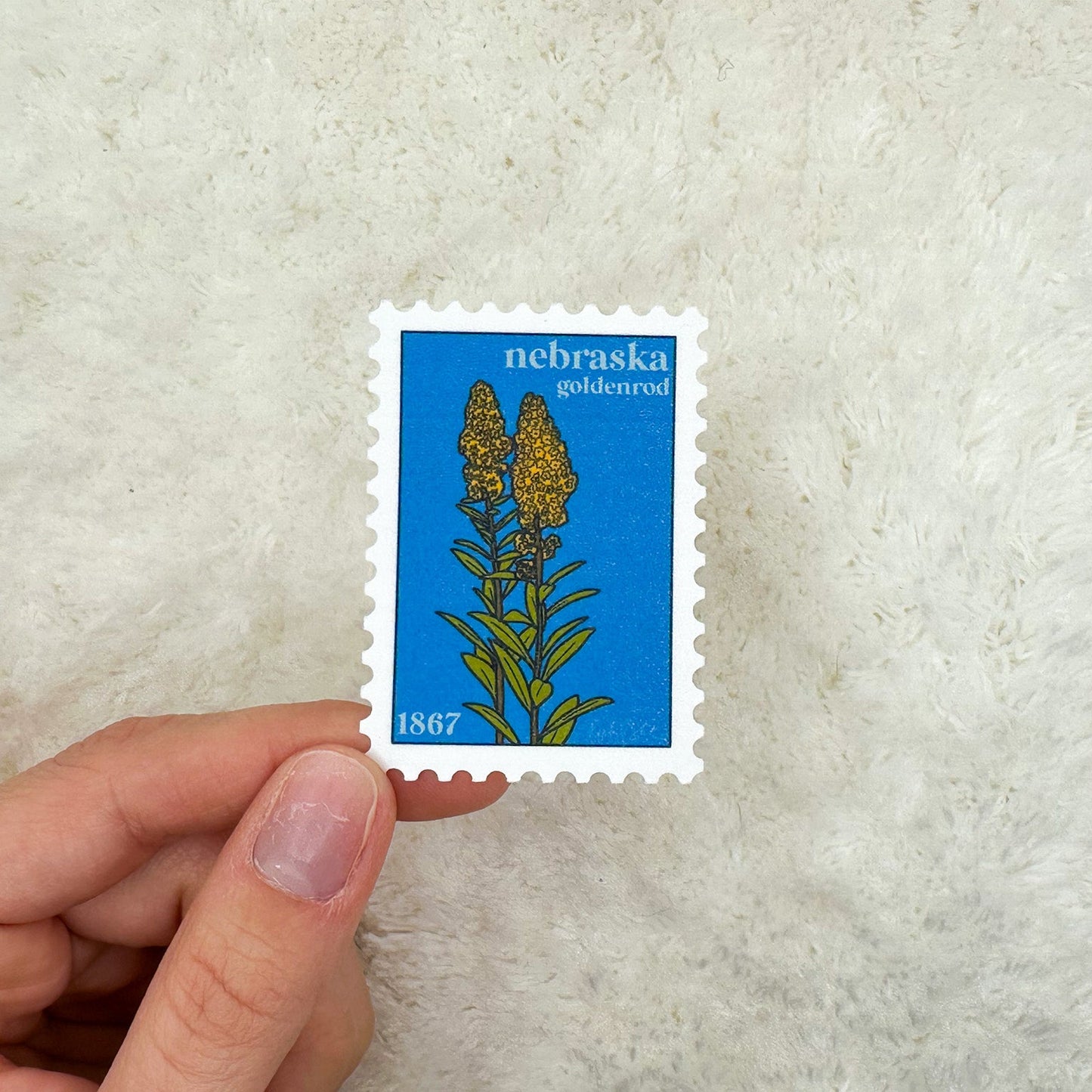 Nebraska Stamp Sticker
