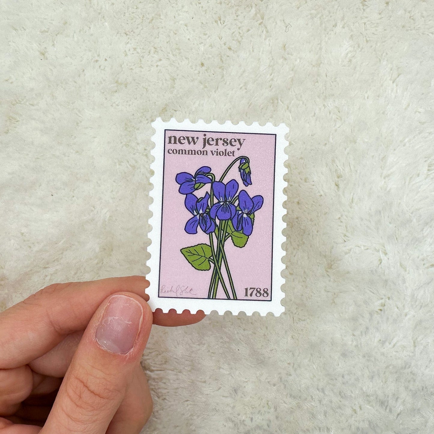 New Jersey Stamp Sticker