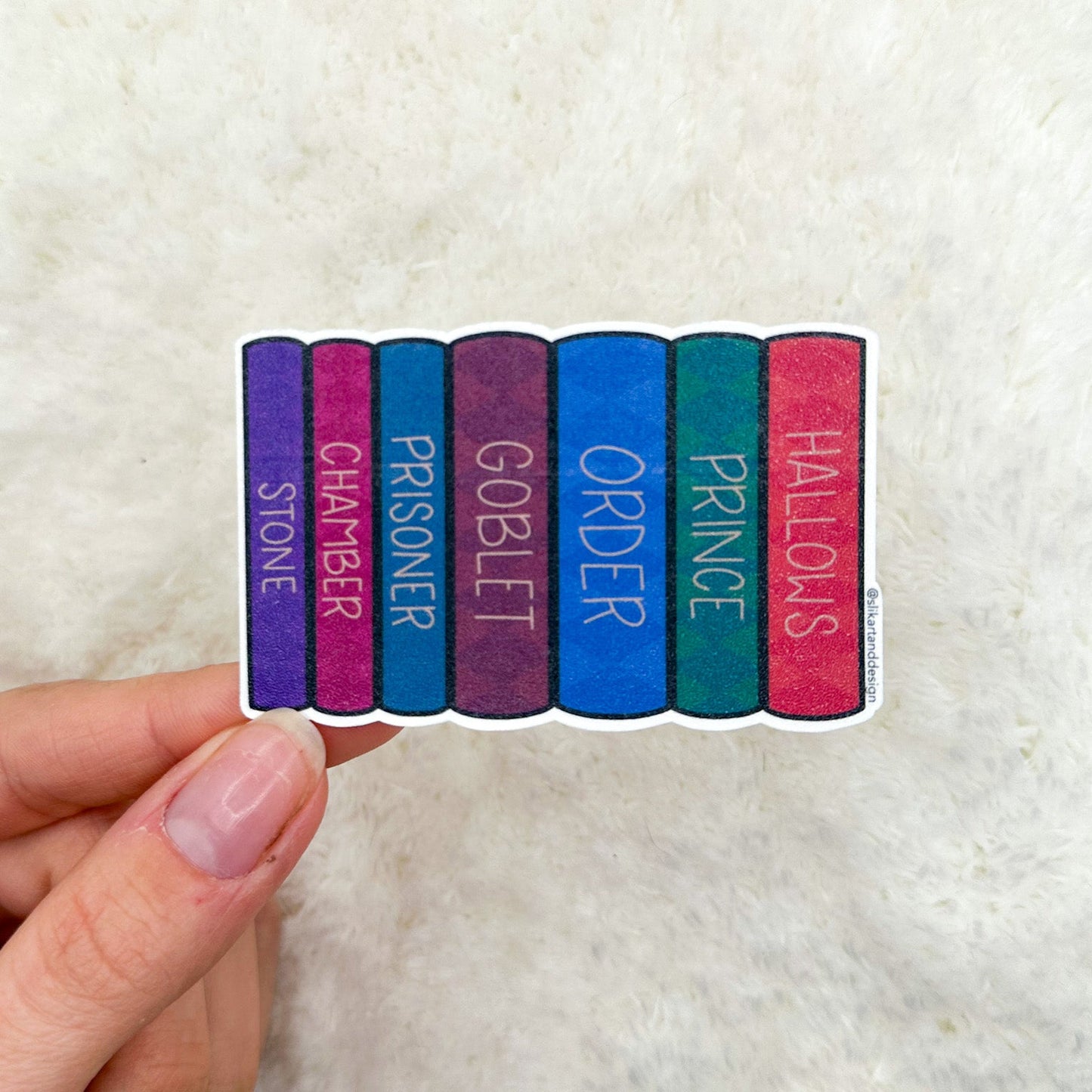 Potter Books Sticker