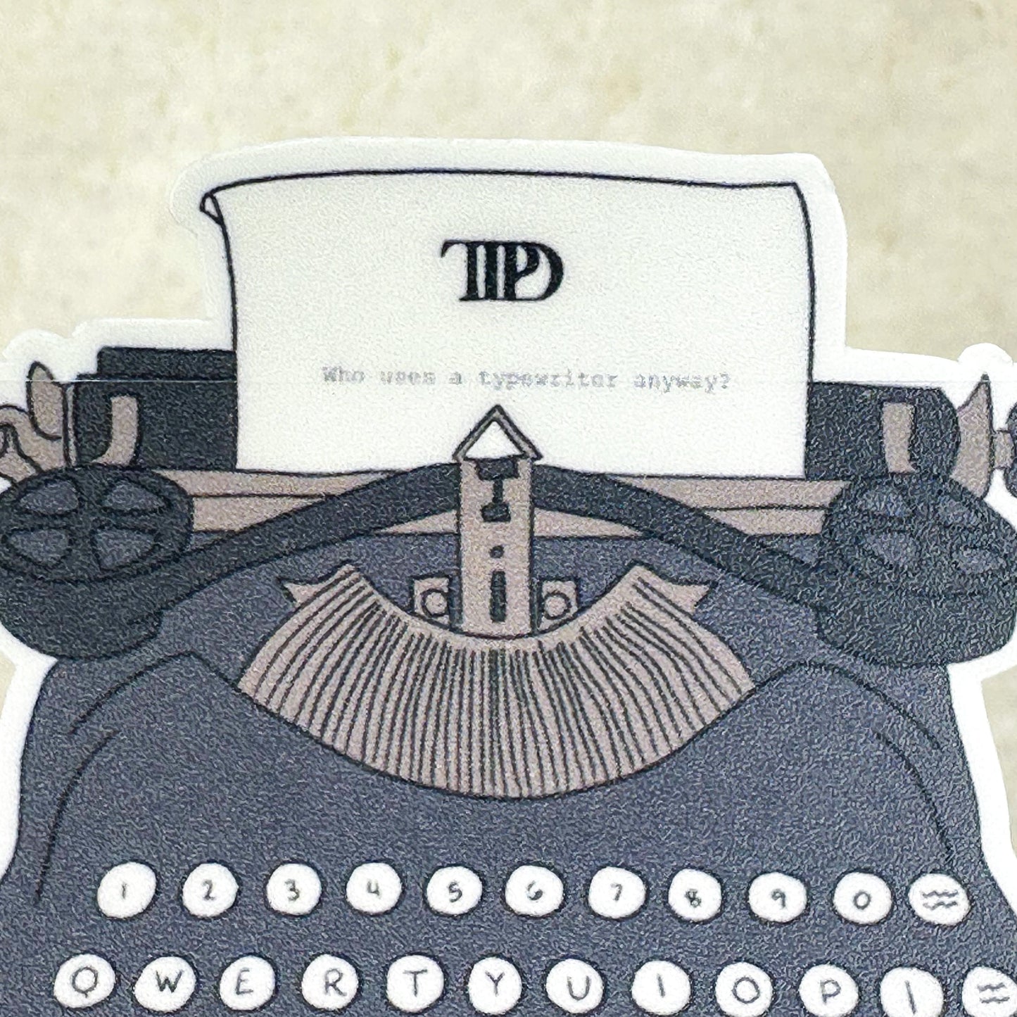Typewriter Sticker