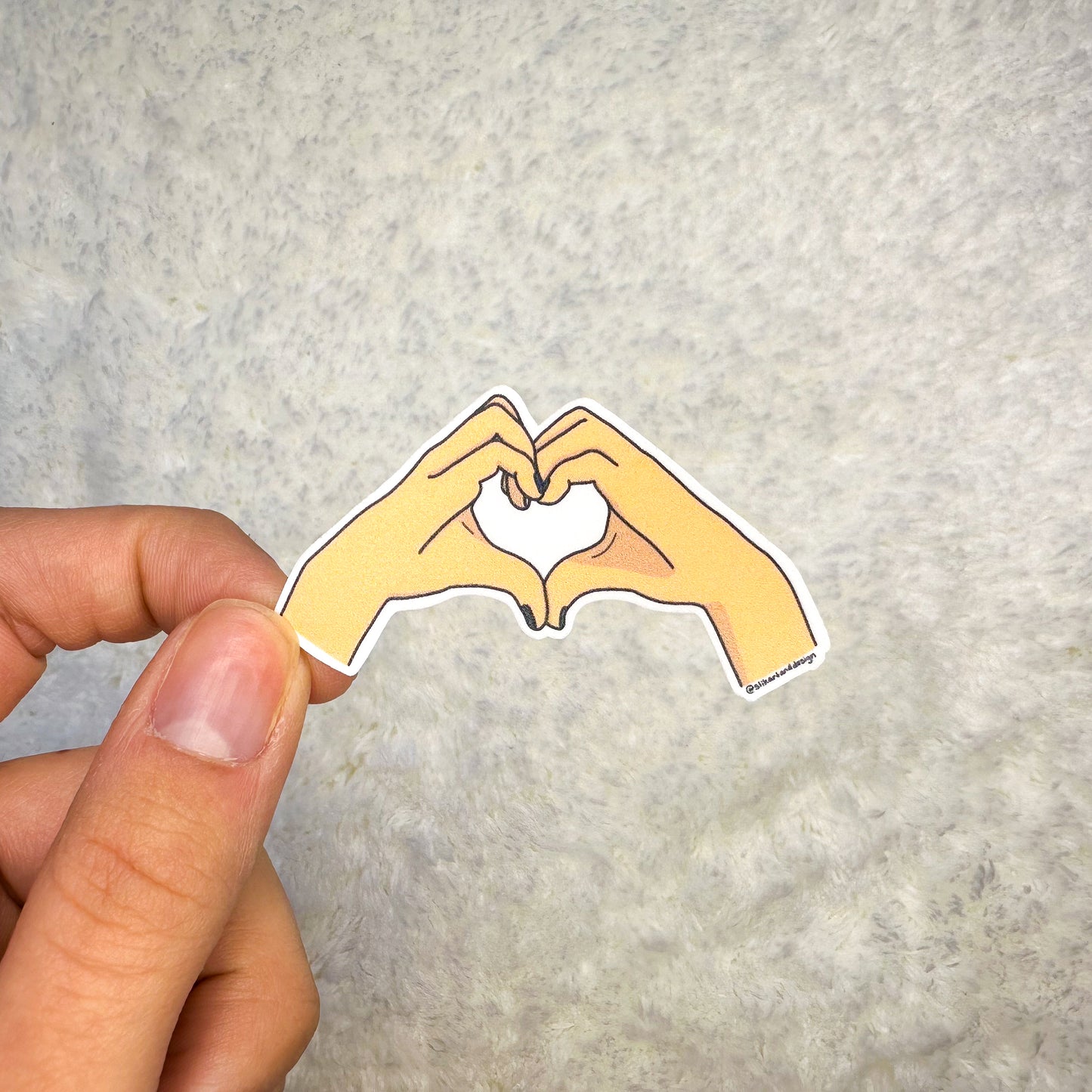 Fearless Heart Hands Sticker