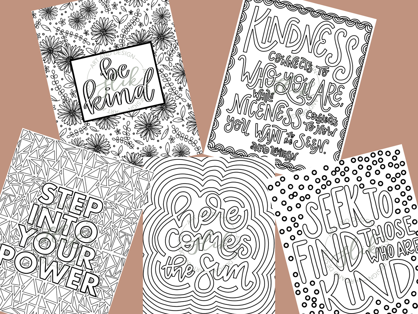 Happy and Kind Coloring Book