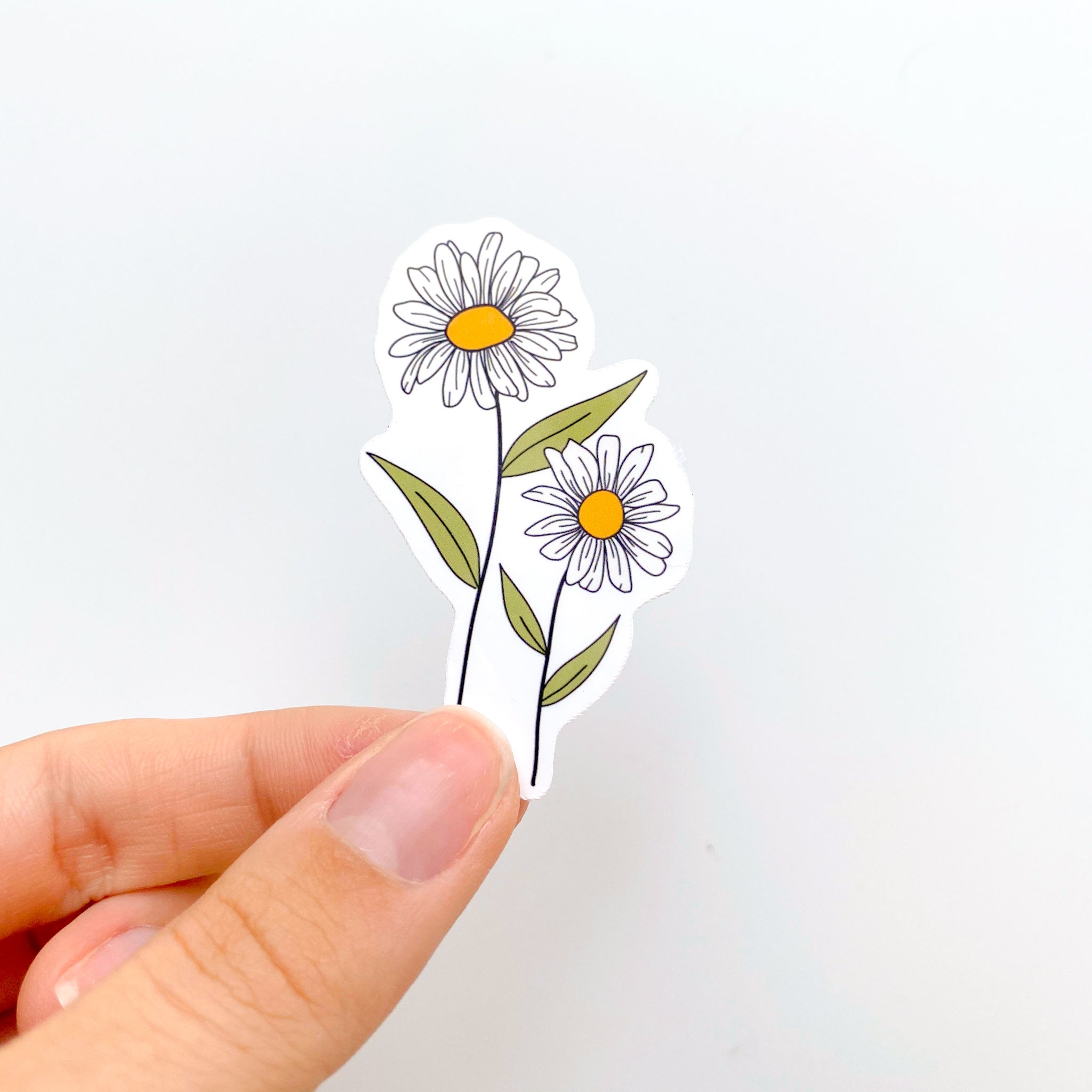 April Daisy Birth Month Flower Sticker – Slik Art and Design
