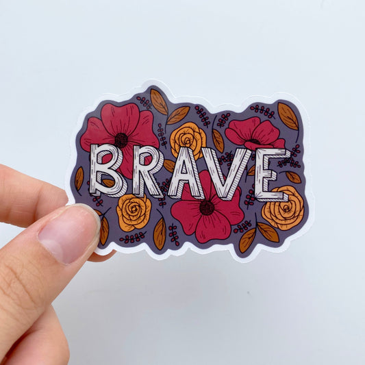 Brave Sticker - Gryffindor Hogwarts House Sticker
