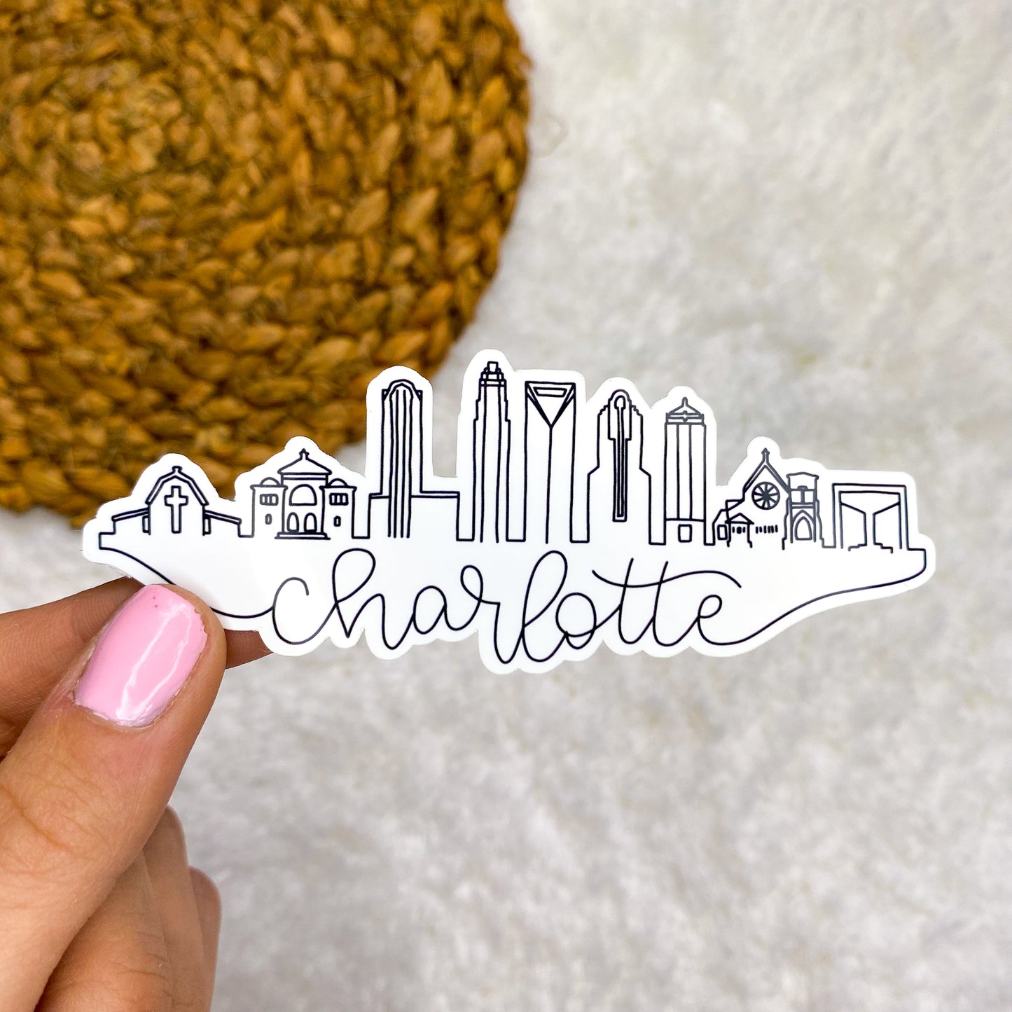 Charlotte Cityscape Sticker