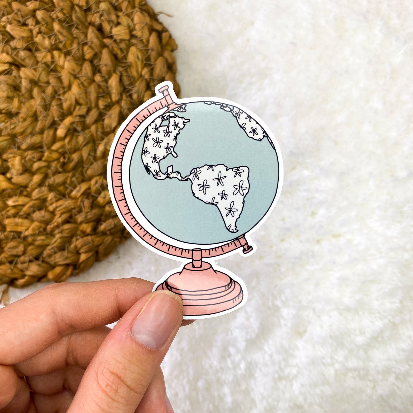 Flower Globe Sticker