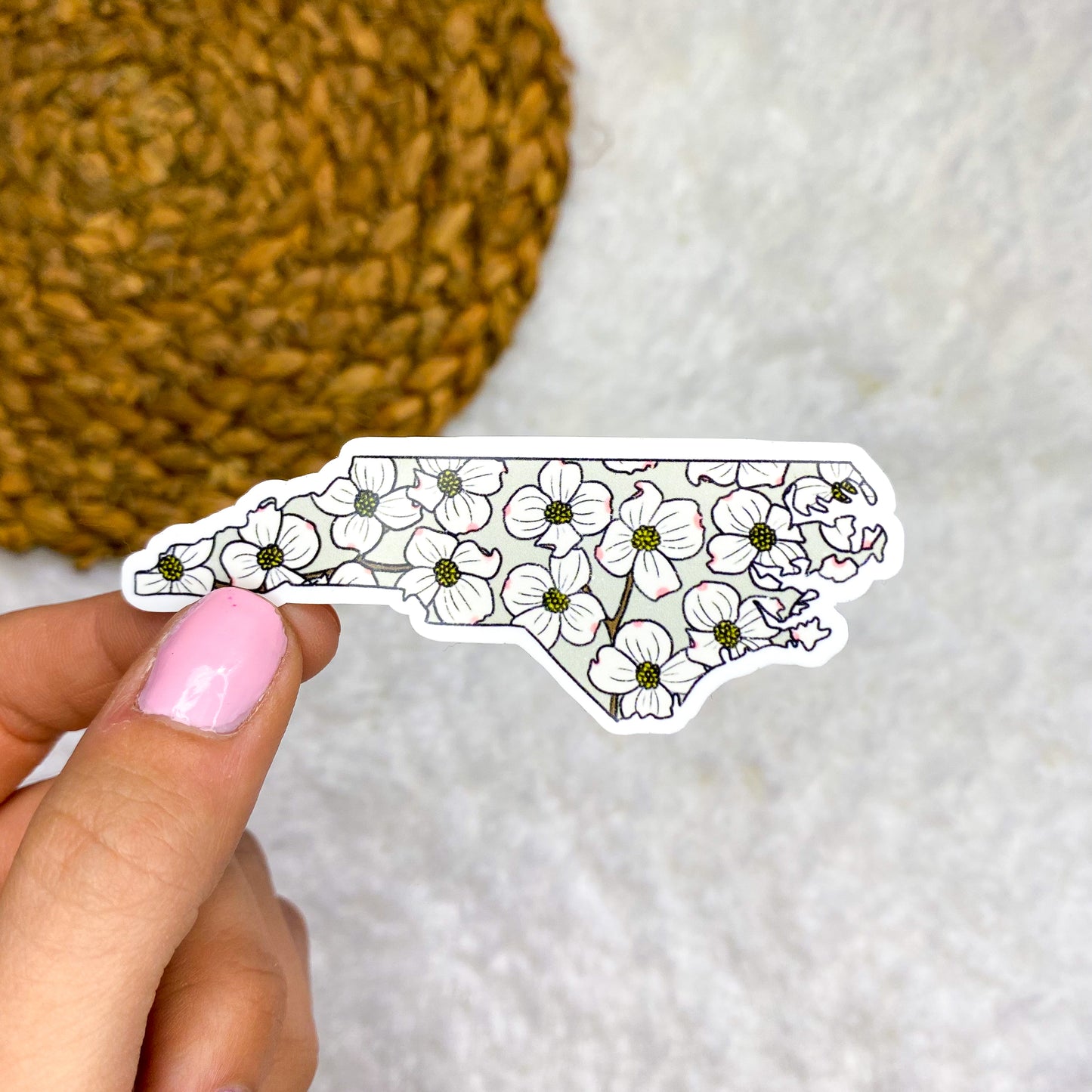 North Carolina Dogwood Sticker