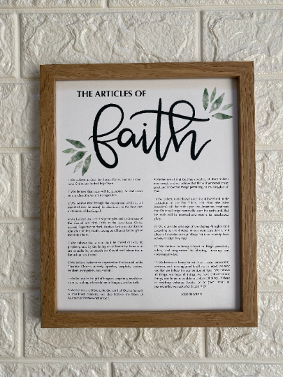The Articles of Faith Digital Print