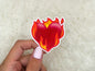 Flaming Heart Sticker