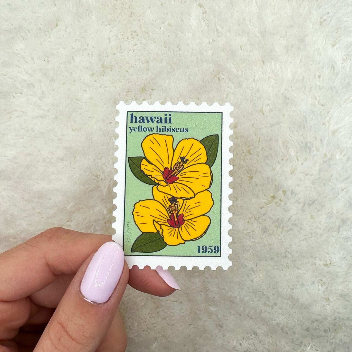 Hawaii Stamp Sticker