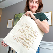 Load image into Gallery viewer, The Book Bag Canvas Tote Bag
