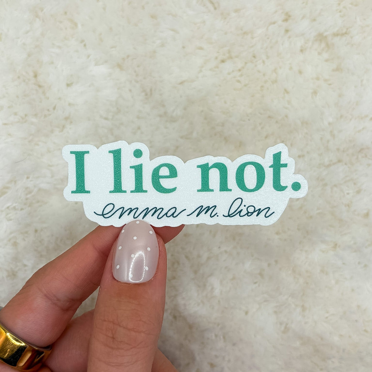 I Lie Not Sticker