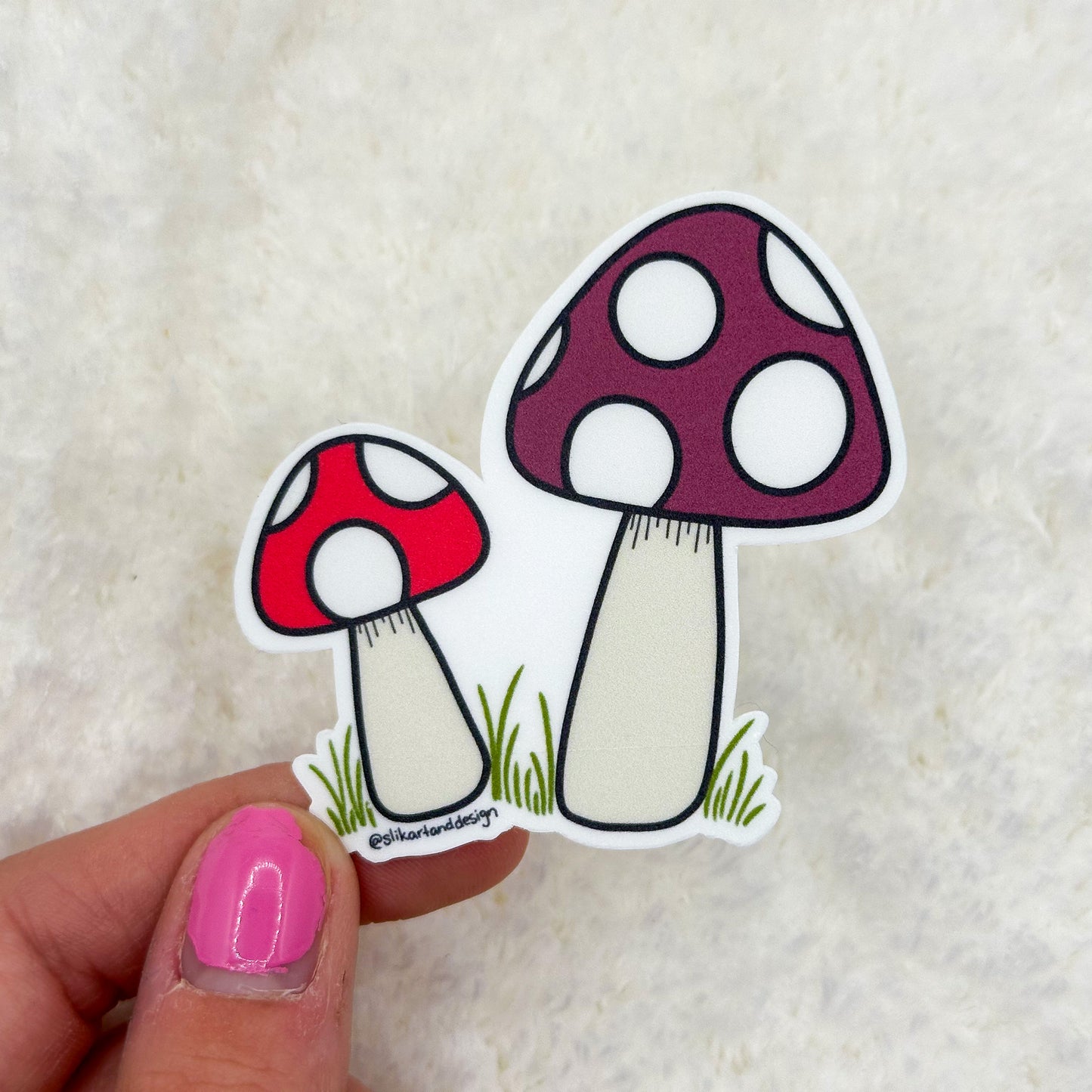 Two Mushrooms Sticker