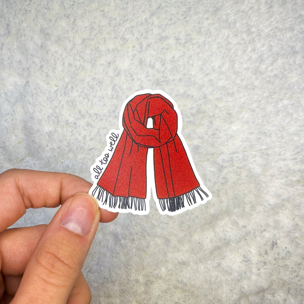 Red Scarf Sticker