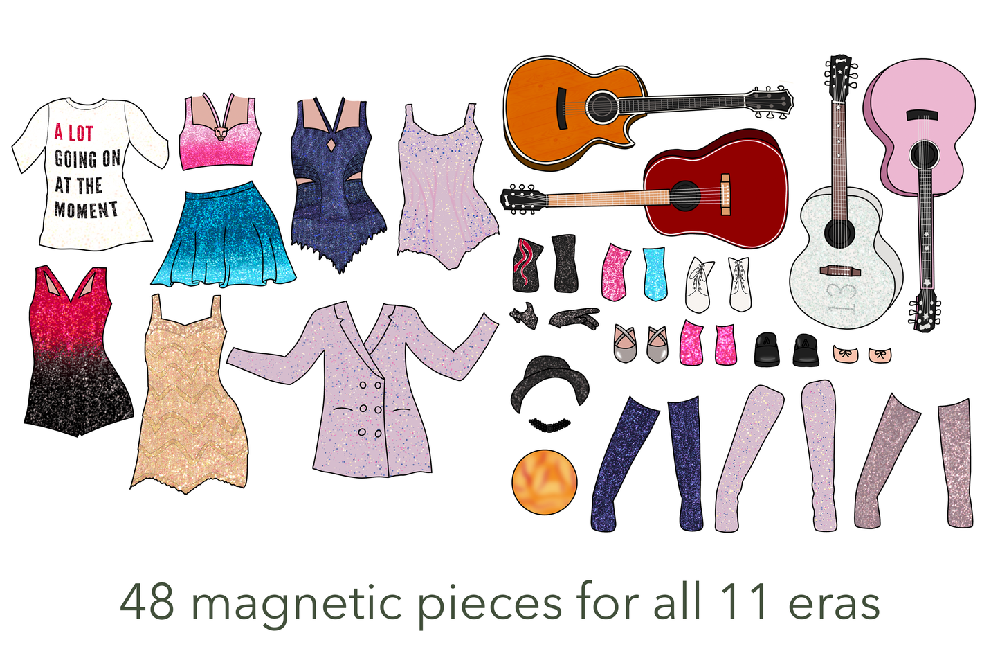 Taylor Magnetic Dress Up Set | The Eras Tour Magnetic Dress Up Set