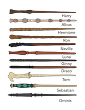 Load image into Gallery viewer, Albus Wizarding Wand Sticker
