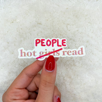 Hot People Read Sticker