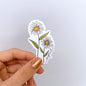 April Daisy Birth Month Flower Sticker - Month Lettering