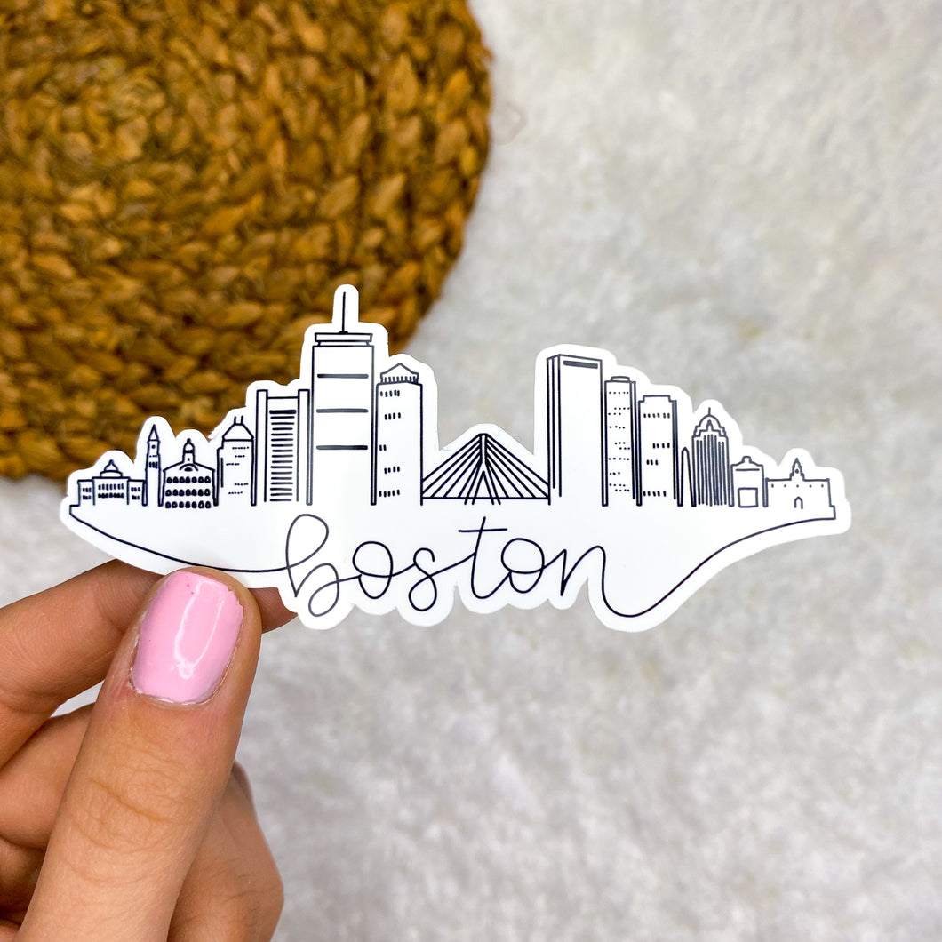 Boston Cityscape Sticker