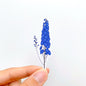 July Delphinium Birth Month Flower Sticker