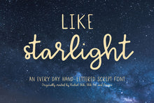 Load image into Gallery viewer, Like Starlight Handwritten Script Font *Personal License*
