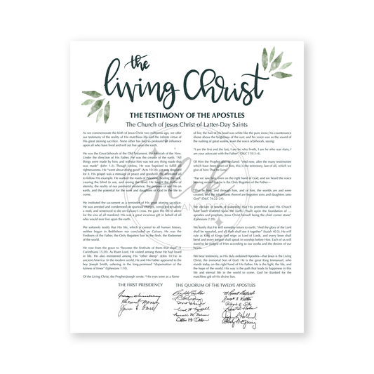 The Living Christ: The Testimony of the Apostles Digital Print