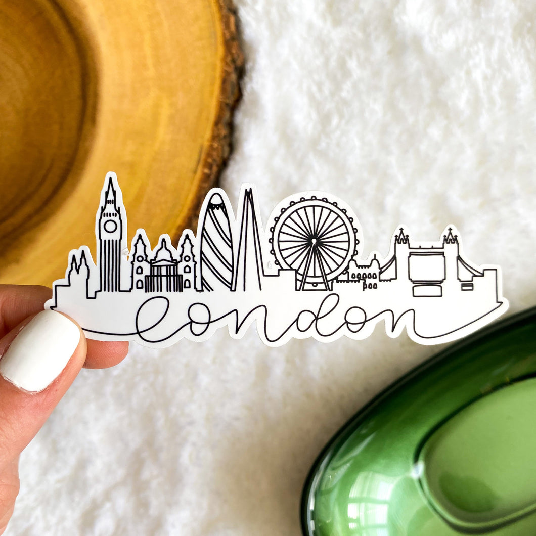 London Skyline Sticker - With Name