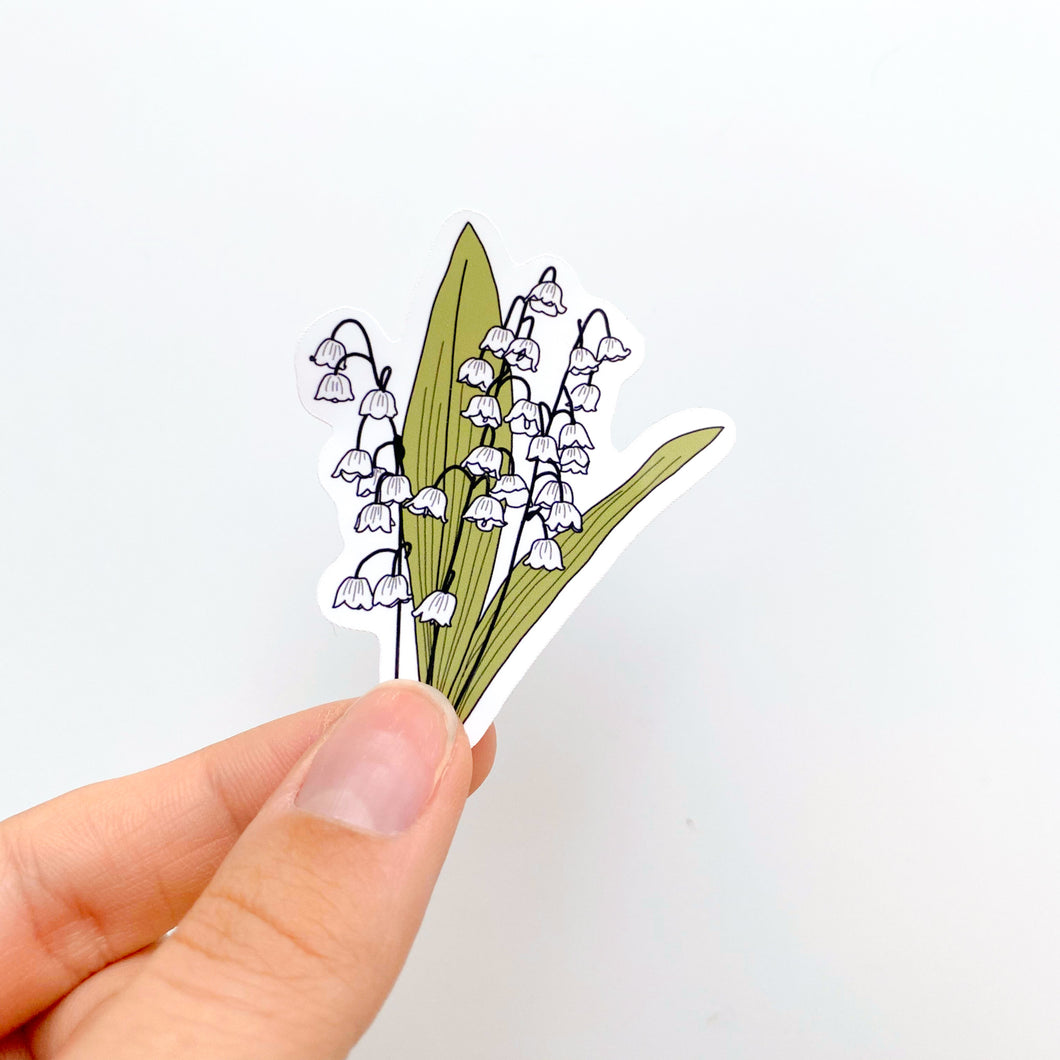 May Lily of the Valley Birth Month Flower Sticker