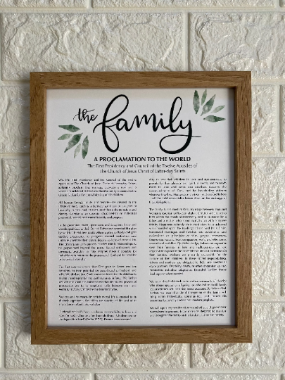 The Family: A Proclamation to the World Digital Print