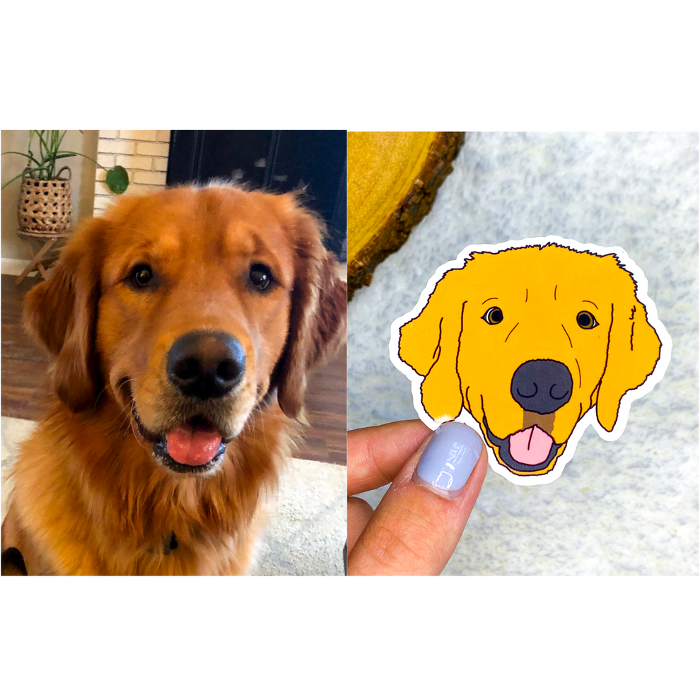 Custom Dog Sticker – Slik Art and Design