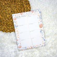 Load image into Gallery viewer, Floral Weekly Planner Notepad
