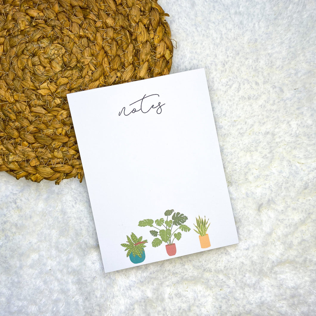 Plant Notes Notepad