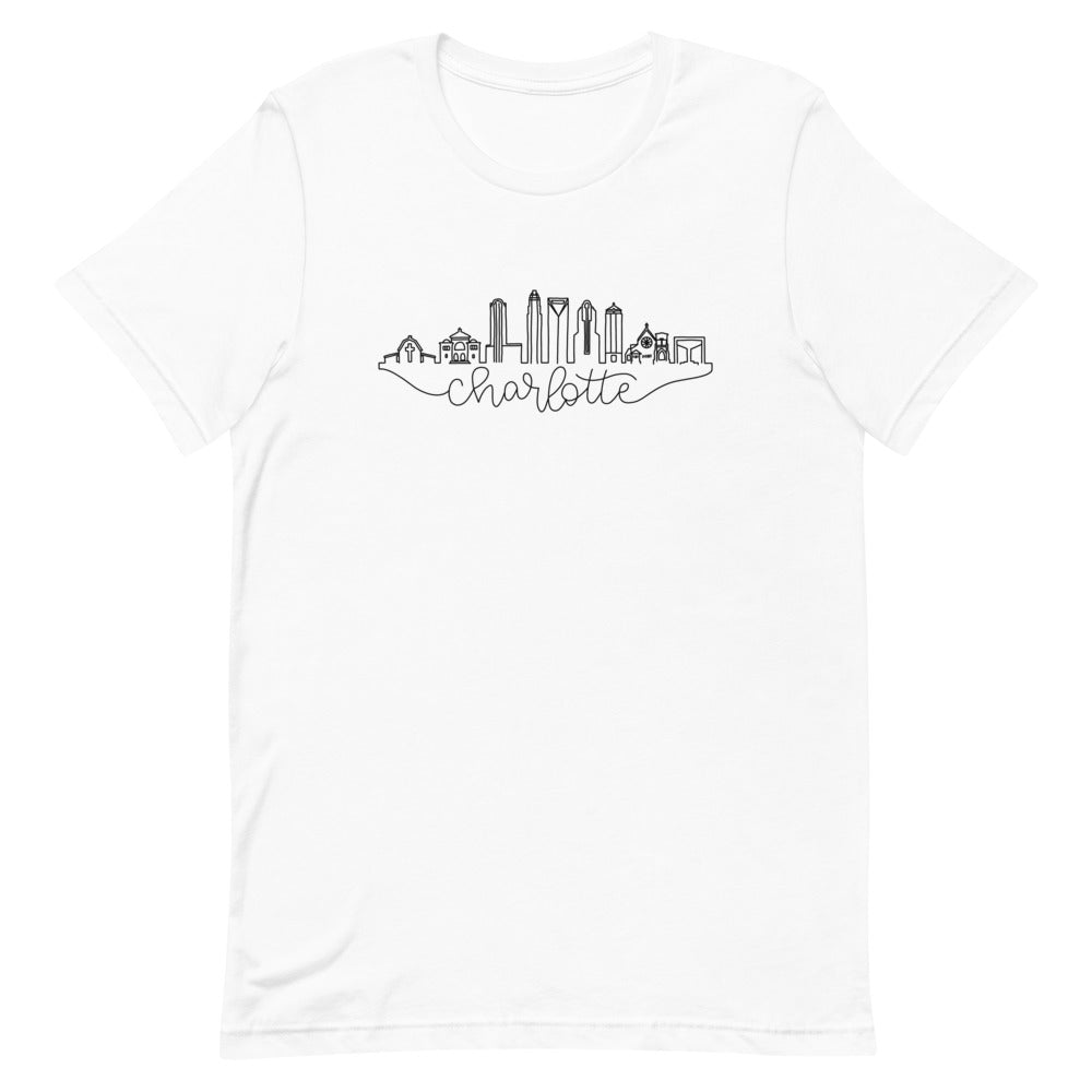 Charlotte Skyline Short-Sleeve Unisex T-Shirt